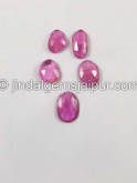 Rubellite Rose Cut Slices